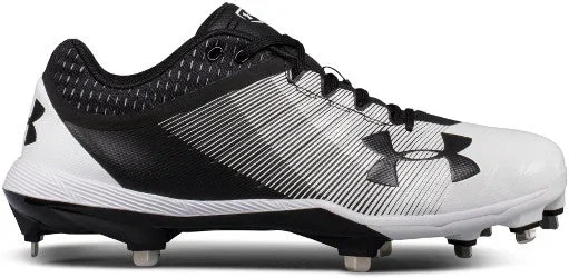 New Under Armour Men’s 11.5 Yard Low DT Baseball Metal Cleats Black/White