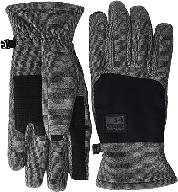 New Under Armour Men’s ColdGear Infrared Fleece Gloves Size Large Grey