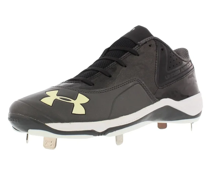 New Under Armour Men’s UA Ignite Low ST CC Baseball Cleats Men’s 9 Black/White