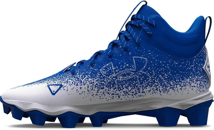 New Under Armour Unisex-Child Spotlight Fran 2.0 Jr. Road Running Shoe Blue/White Sz. 5Y