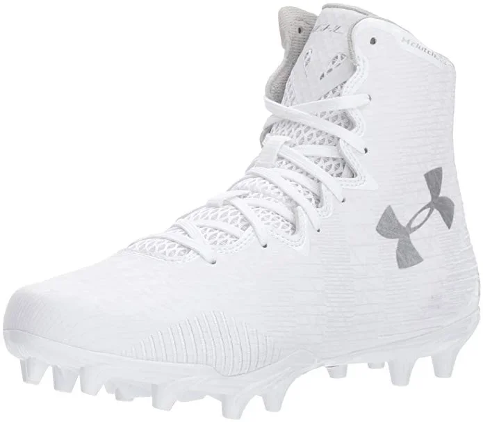 New Under Armour Women’s 7.5 Lax Highlight MC Lacrosse Shoe White Molded Cleat