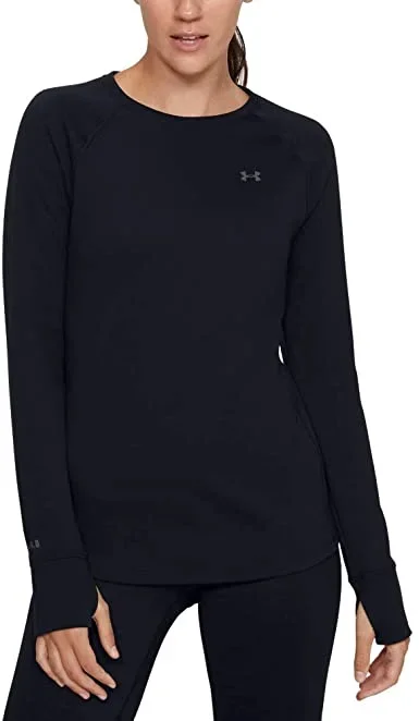 New Under Armour Women’s Base 4.0 Crew-Neck T-Shirt Black Size Extra Small
