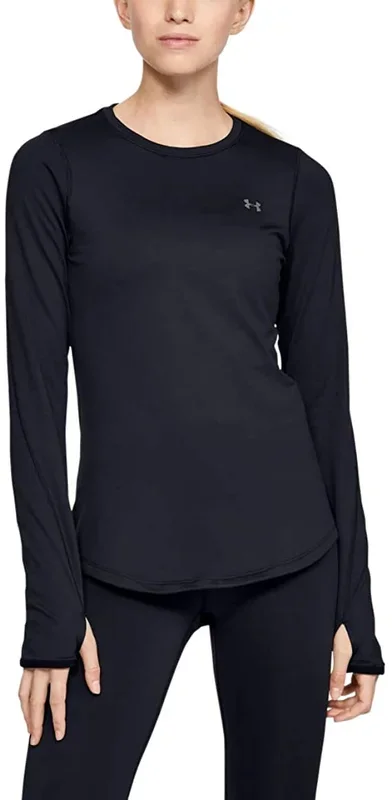 New Under Armour Women’s ColdGear Armour Compression Crew Size Small Black