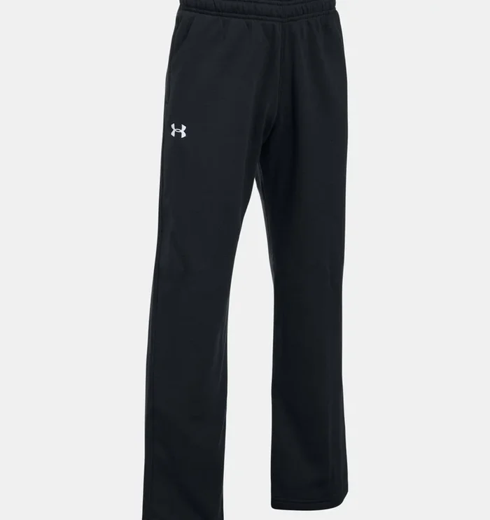 New Under Armour Women’s Double Threat Armour Fleece Pants Black Large