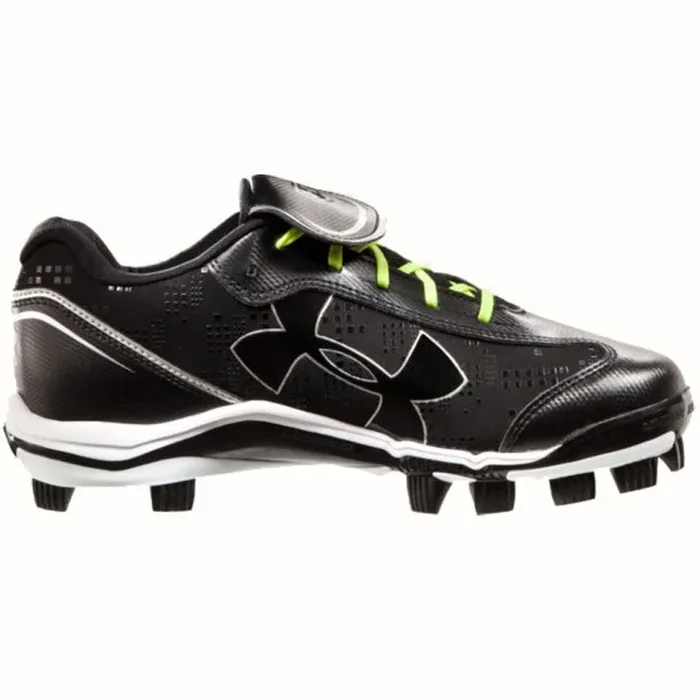 New Under Armour Womens UA Glyde TPU Softball Cleats Size 11 Black/White