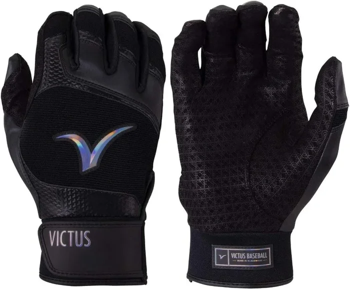 New Victus Debut 2.0 Batting Gloves Adult Medium Black/Silver Show Series