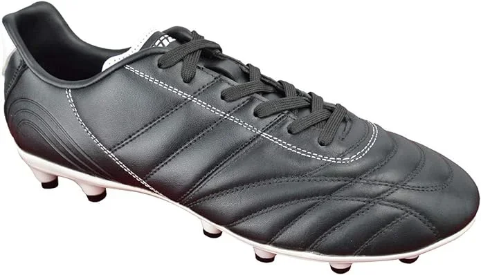 New Vizari Men’s Classico FG Leather Soccer Molded Cleats 13M Black/White
