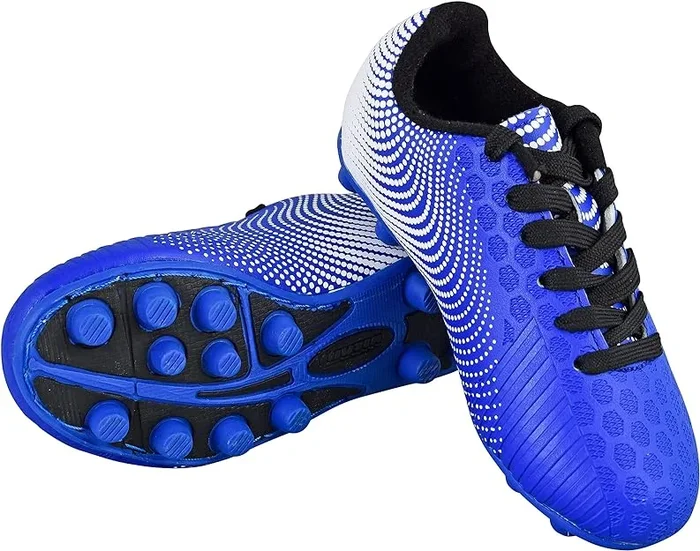 New Vizari Stealth Unisex FG Soccer Shoes Molded Cleats Little Kids Blue/White Size 2.5Y