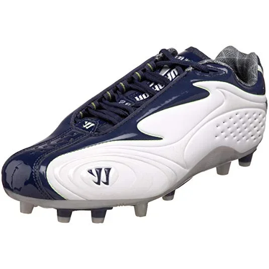 New Warrior Burn 2 Low White Mens 8B White/Navy Lacrosse Cleats