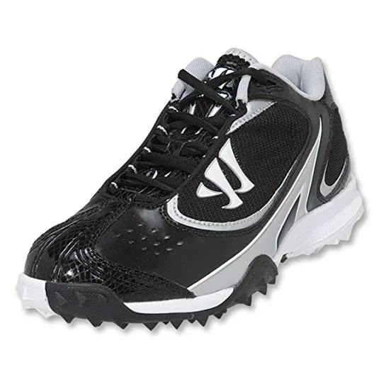 New Warrior Streaker Turf 5/8 Mens 10.5 Blk/Wht Lacrosse Cleats
