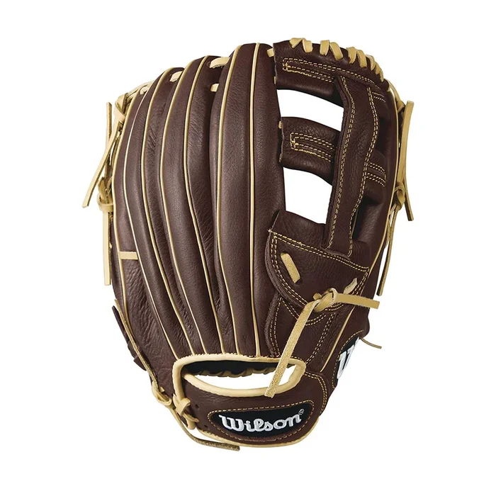 New Wilson 6-4-3 Showtime A08RS1617 13″ RHT Slowpitch Softball Brown/Tan