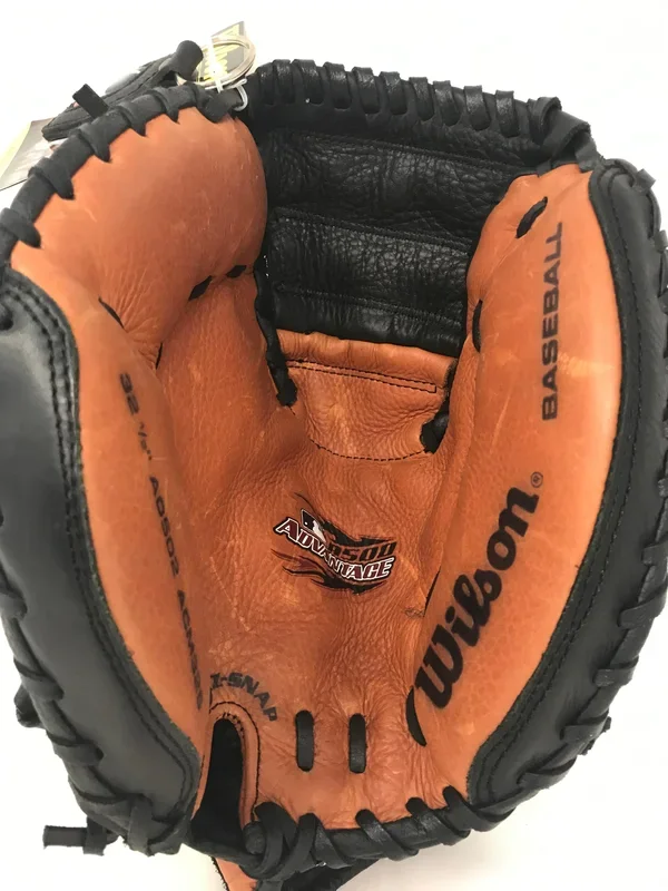 New Wilson A500 Advantage Catchers Mitt LHT 32.5″ Baseball Glove Black/Brown