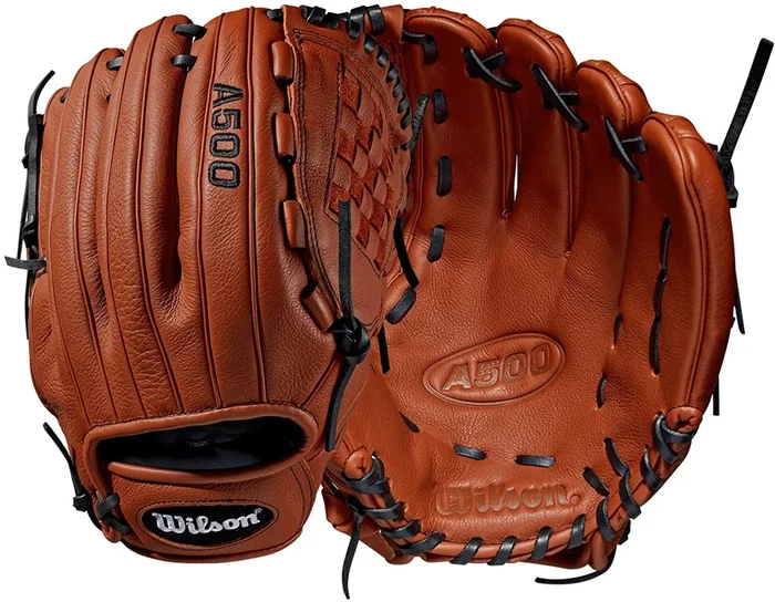 New Wilson A500 Gloves Youth Right Hand Throw Blonde/Dark Brown, 12″