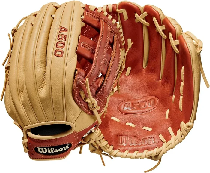 New Wilson A500 Series Utility Baseball Glove 12 Inch RHT Camel/Tan