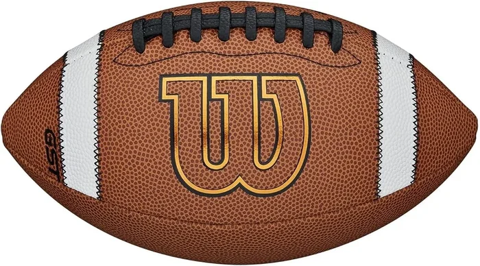 New Wilson GST Composite Football – Youth Size, Tan TDY