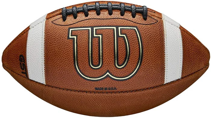 New Wilson GST Leather Game Football – Youth 1320R Age 12-14