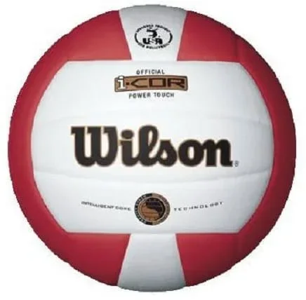 New Wilson WTH7720XSCA Indoor Volleyball i cor Red/White V-Tech Seams