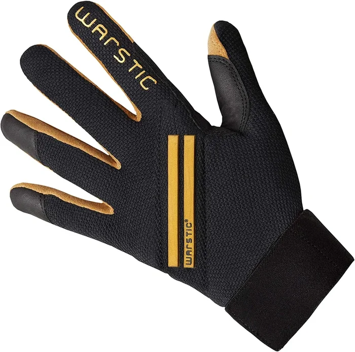 New WORKMAN3 Warstripe Nation Adult Batting Gloves Large Black/Gold