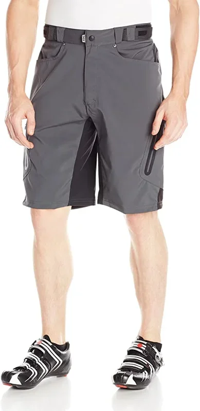 New ZOIC Men’s Ether Cycling Short Without Essential Liner Size Large Black/Grey