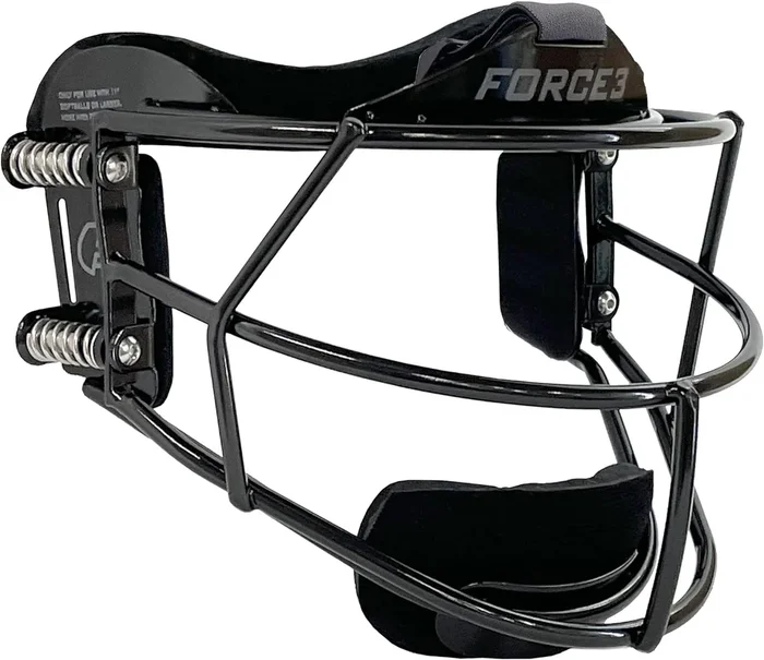 NewForce3 Fastpitch Fielder Defender Facemask Black Adult