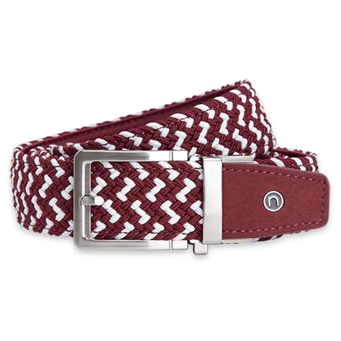 Nexbelt Braided Golf Belt Maroon – 23 Men