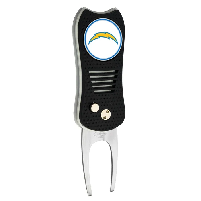 NFL Switchblade Divot Repair Tool with Double-Sided Removable Magnetic Ball Marker (Los Angeles Chargers)