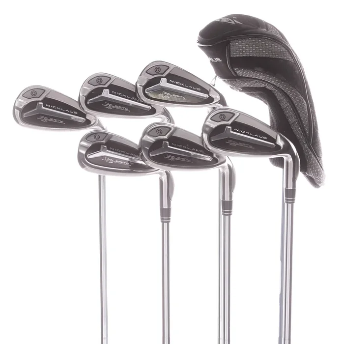 Nicklaus Polarity HP Steel Mens Right Hand Irons 6-SW+5 Hybrid Regular – FST Pro Silver Ultra Light Steel
