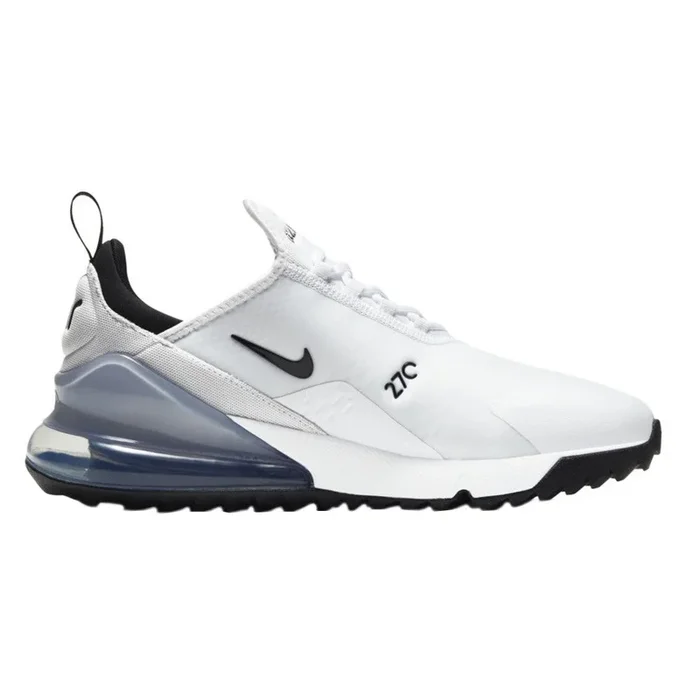 Nike Air Max 270 G Spikeless Golf Shoes White/Black/Pure Platinum – SP23 Unisex