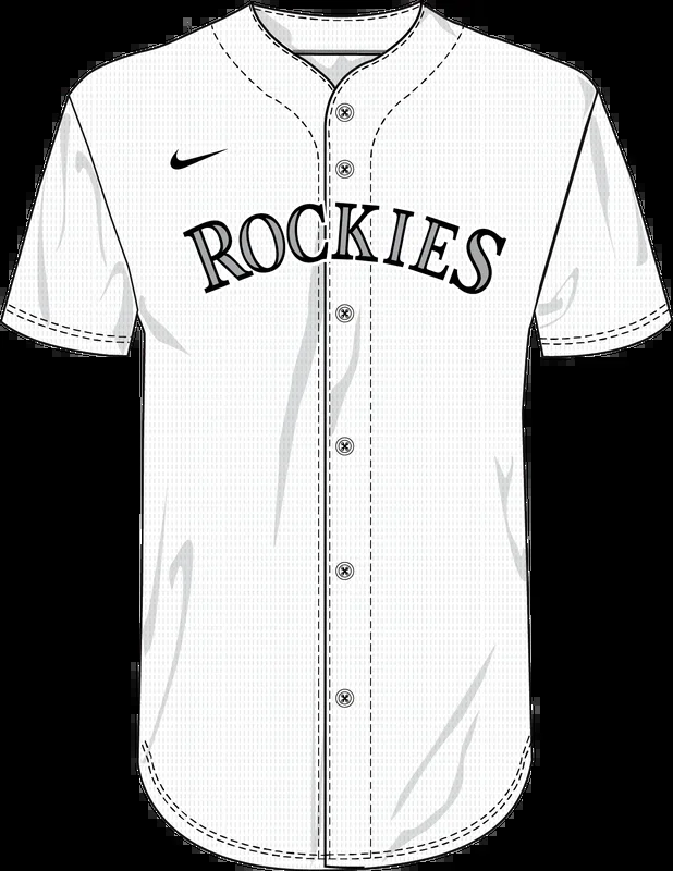 Nike Colorado Rockies Youth Institutional Full Button Jersey