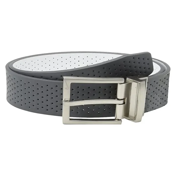 Nike Core Perforated Reversible Golf Belt Dark Gray/White – 23 Men