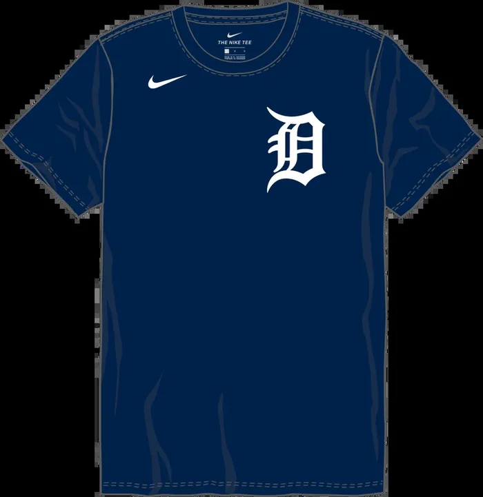 Nike Detroit Tigers Youth Institutional Short Sleeve Cotton Tee