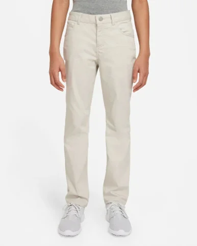 Nike Dri-Fit 5 Pocket Golf Pants Boys Light Bone