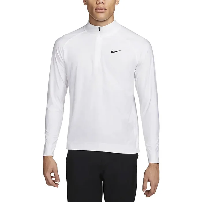 Nike Dri-FIT ADV Tour 1/2 Half Zip Golf Pullover White/Black – FW23 Men