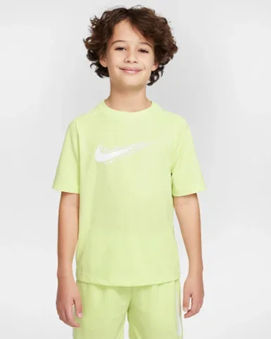 Nike Dri-Fit Kids Short Sleeve Shirt Lemon Twist