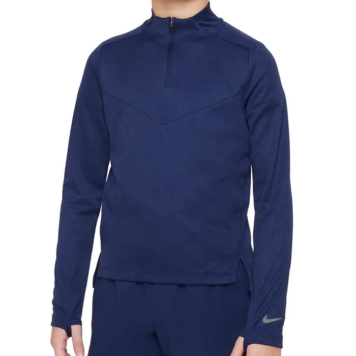 Nike Dri-FIT Multi Tech Junior 1/2-Zip Pullover – Midnight Navy/Reflective Silver
