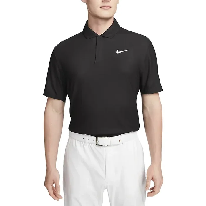 Nike Dri-FIT Tiger Woods Tech Pique Golf Polo Black/Anthracite/White – 23 Men