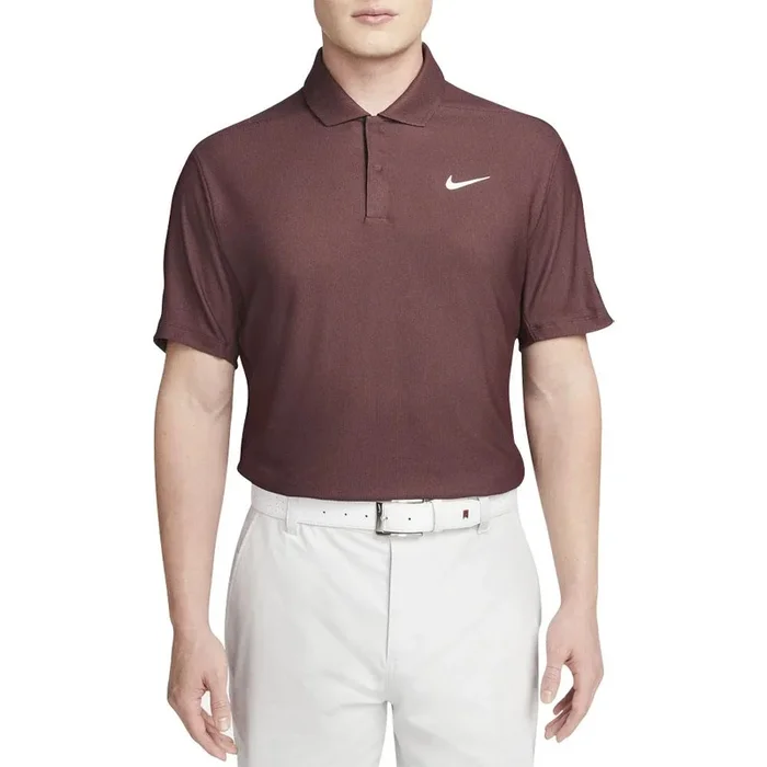 Nike Dri-FIT Tiger Woods Tech Pique Golf Polo Burgundy Crush/Plum Eclipse/White – 23 Men