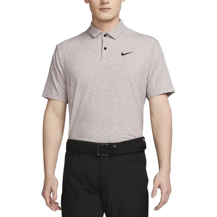 Nike Dri-FIT Tour Heather Golf Polo Plum Eclipse/Black – SS23 Men