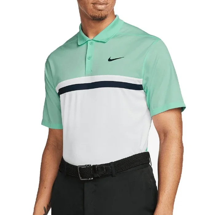 Nike Dri-FIT Victory Color-Blocked Golf Polo Mint Foam/White/Obsidian – SS22 Men