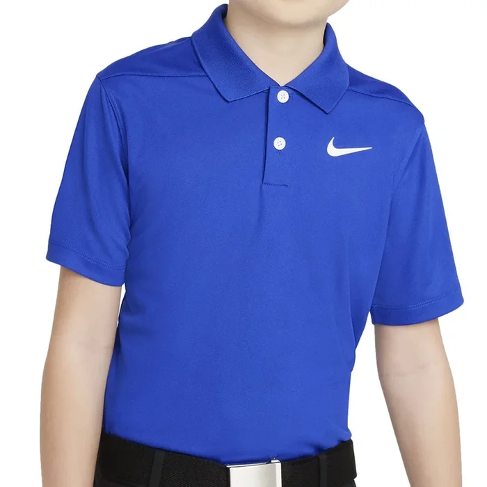 Nike Dri-FIT Victory Junior Polo Shirt – Game Royal/White