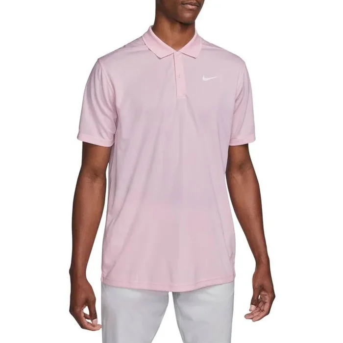 Nike Dri-FIT Victory Solid Golf Polo Pink Foam/White – SS23 Men