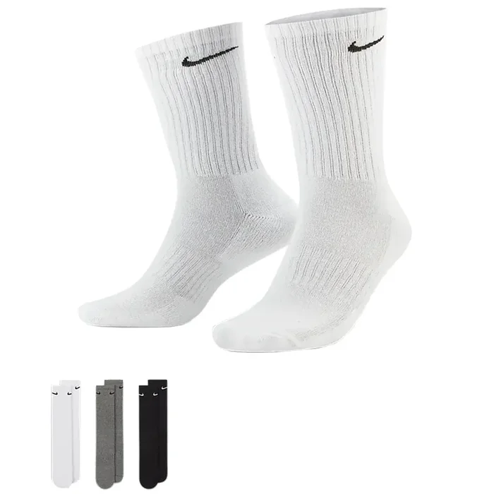 Nike Everyday Cushioned Training Crew Socks (3 Pairs) – Multi-Colour