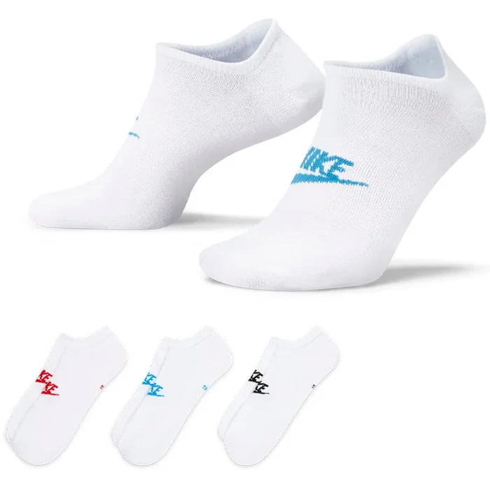 Nike Everyday Essential No-Show Socks (3 Pack) – Multi