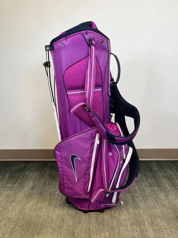 Nike Golf Extreme Sport Carry Bag Purple/White with Strap and Rain Cover