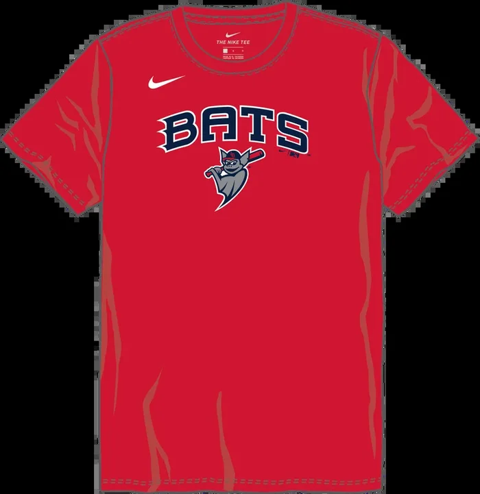 Nike Louisville Bats Youth Institutional Short Sleeve Cotton Tee