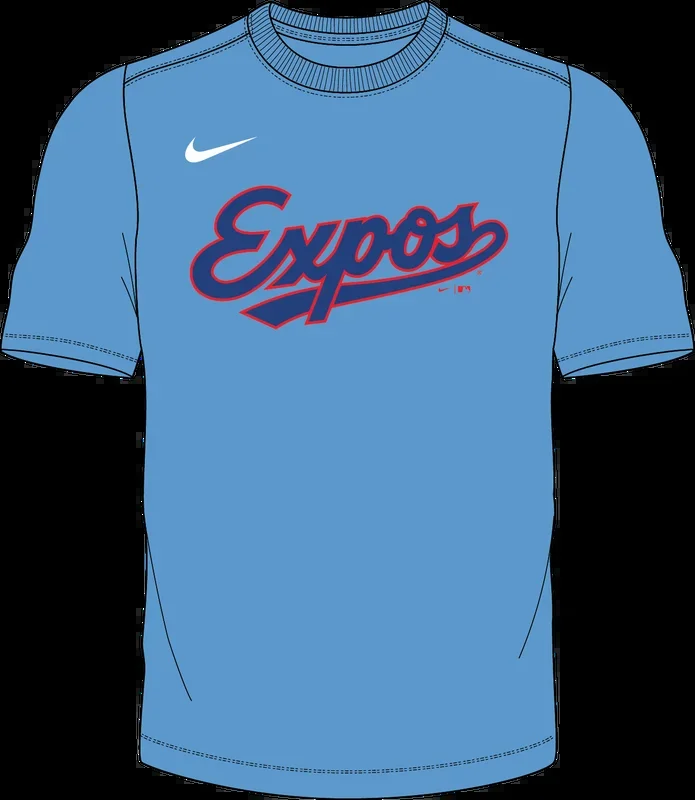 Nike Montreal Expos 1982 Youth Institutional Short Sleeve Cooperstown Crew Neck Tee