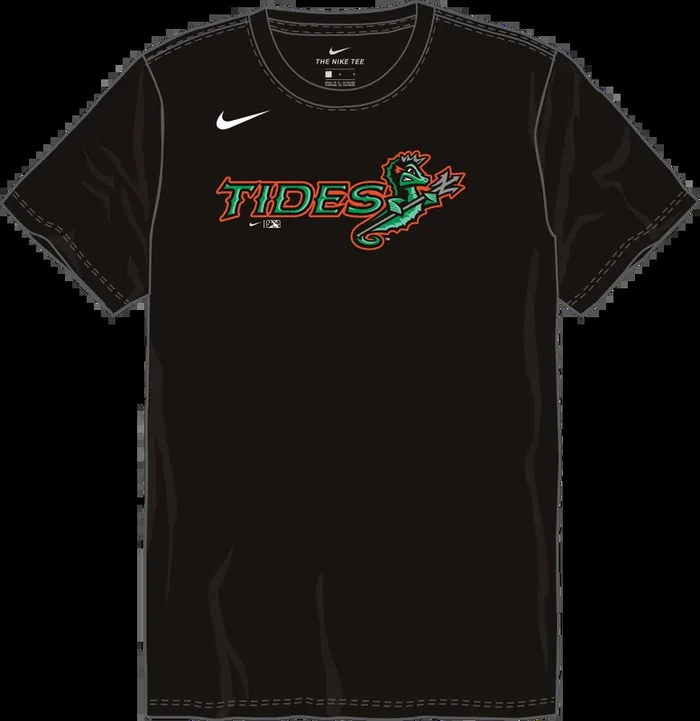 Nike Norfolk Tides Youth Institutional Short Sleeve Cotton Tee