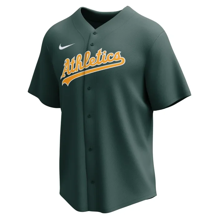 Nike Oakland Athletics Adult Institutional Full Button Jersey