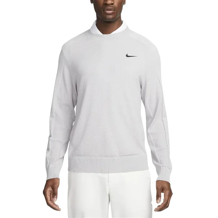 Nike Tiger Woods Knit Crew Golf Sweater Light Smoke Gray/Black – FW23 Men