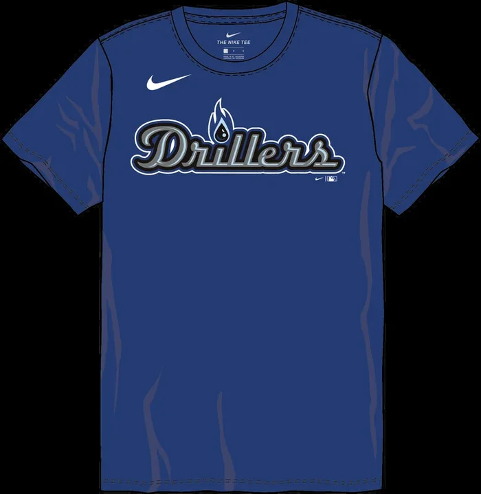 Nike Tulsa Drillers Youth Crew Neck Cotton Tee